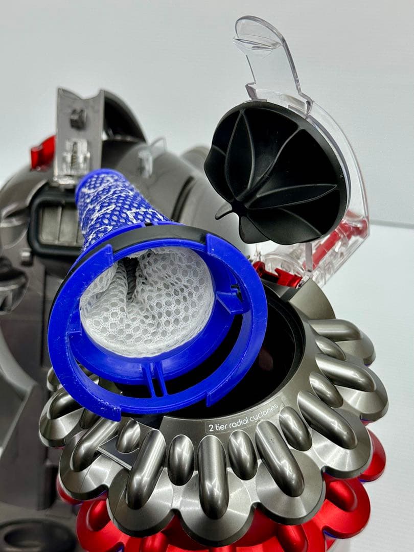動作保証品　中古　赤　ダイソン　CY25 掃除機　本体のみ　ダストケース付き