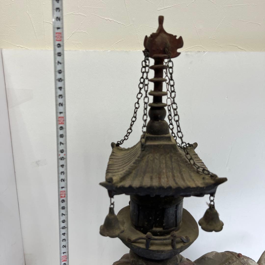 時代　色絵銅　特大象置物　9.6kg トコヒオ　東さ8-0304①