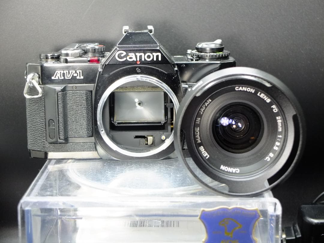キャノンAV-1BK／FD28mmf3.5ワインダーA2付【実写確認済整備品】