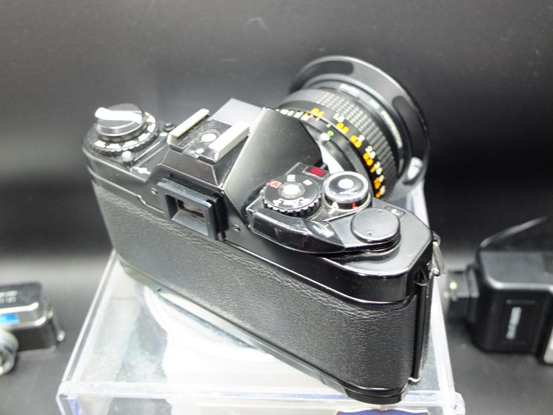 キャノンAV-1BK／FD28mmf3.5ワインダーA2付【実写確認済整備品】
