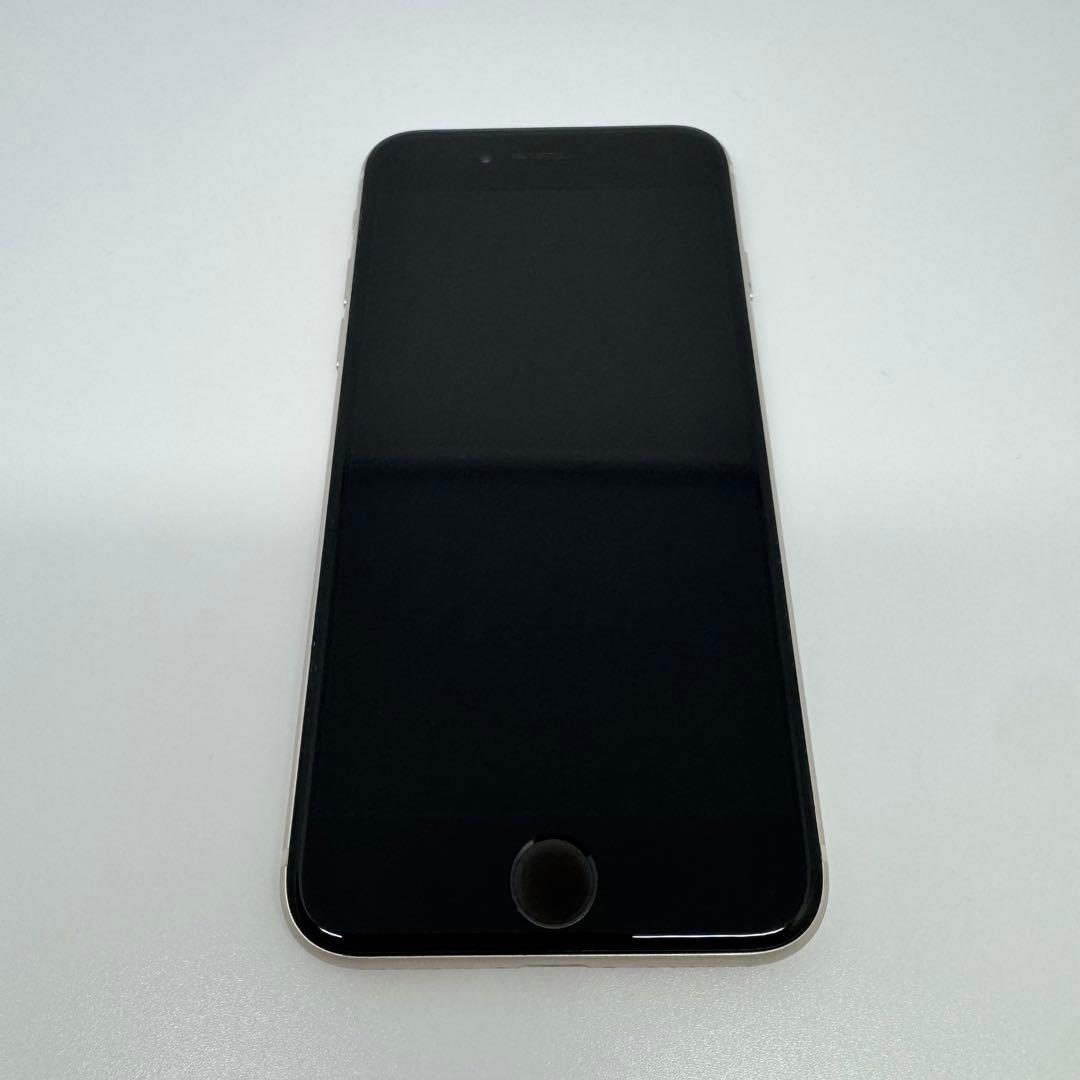 【美品】iPhone SE3 128GB WHITE 大容量バッテリー100%