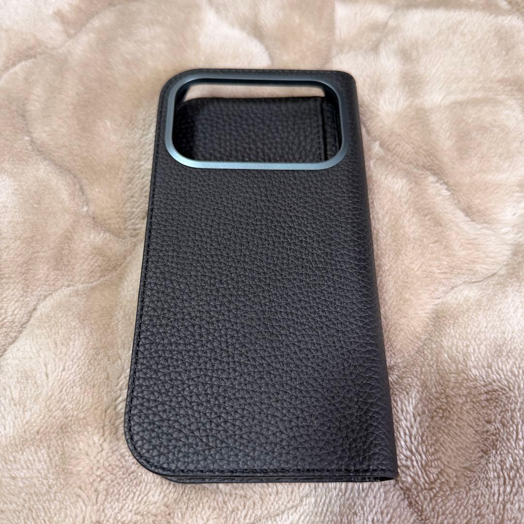 【美品】BONAVENTURA ブラック 手帳型ケースiPhone17pro