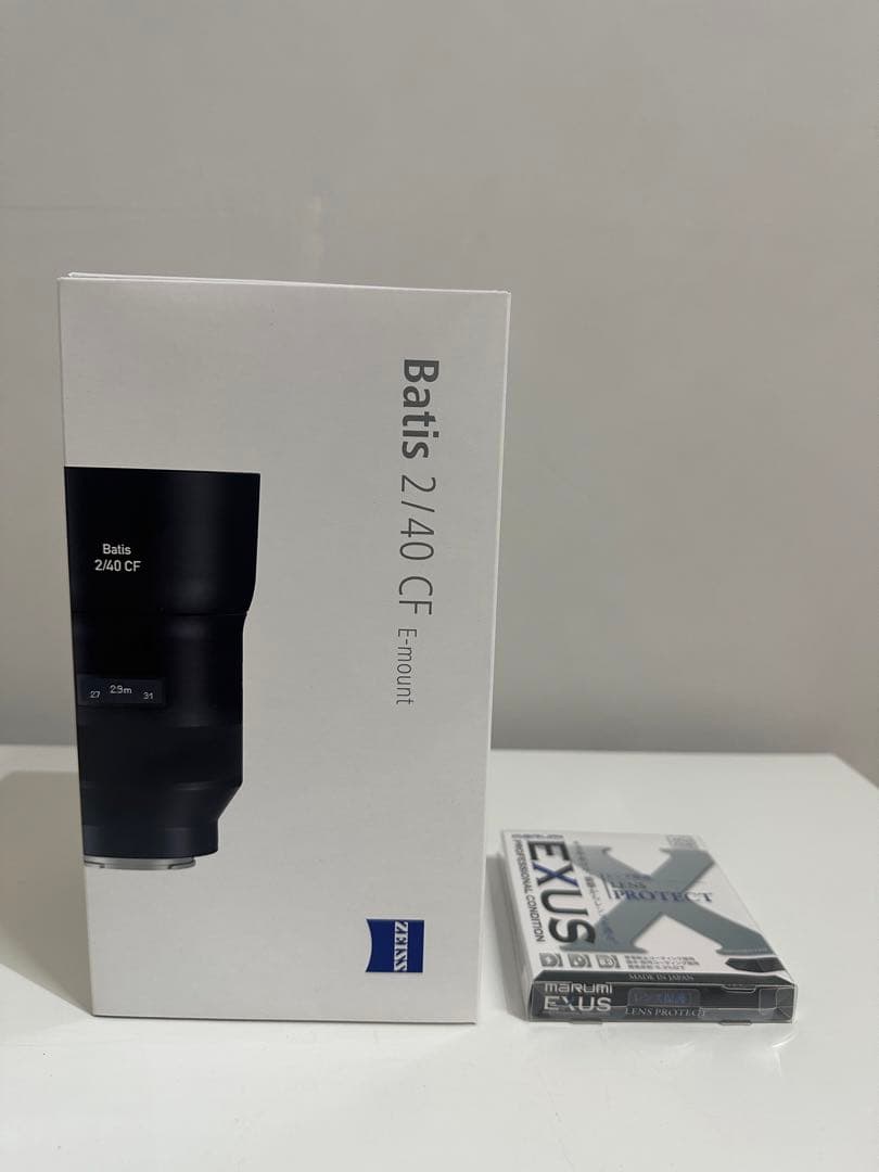美品　Zeiss Batis 2/40 CF E-mount レンズ　箱　フード