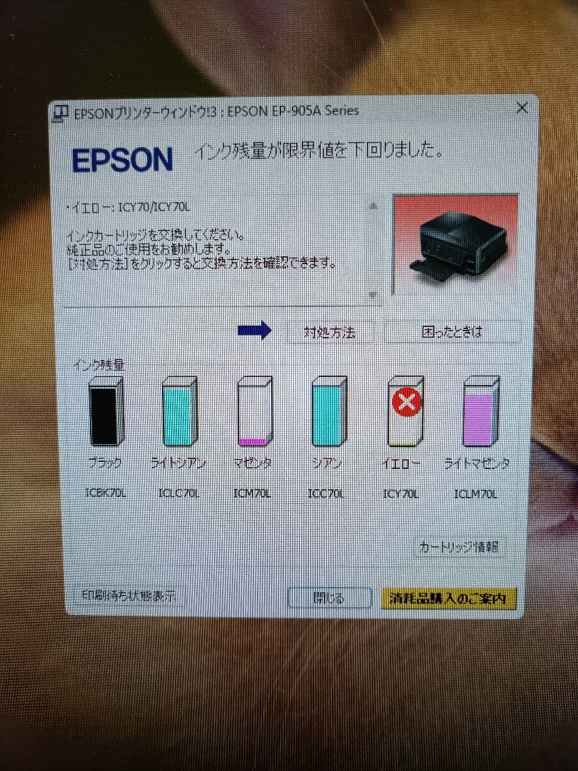 EPSON（エプソン）インクジェットプリンター　カラリオ　EP-905A