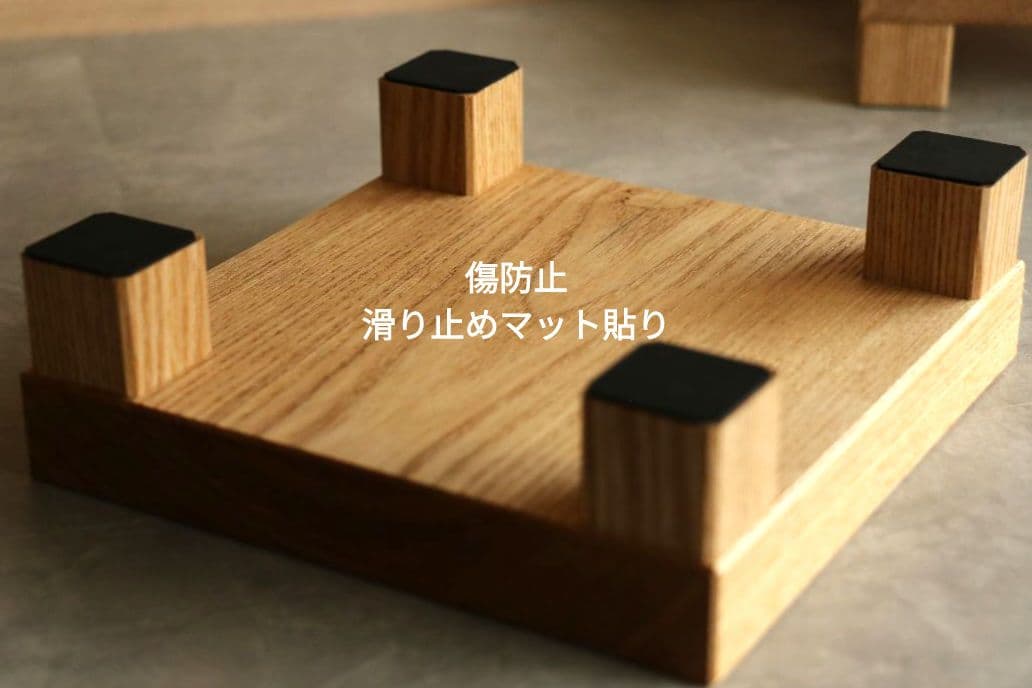 スピーカースタンド一対　タモ無垢材
