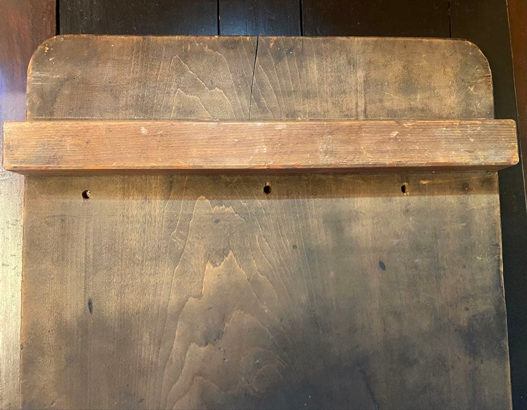 アンティーク　脚付・檜製まな板 65x36cm 飾り台・花台ヴィンテージ　レア