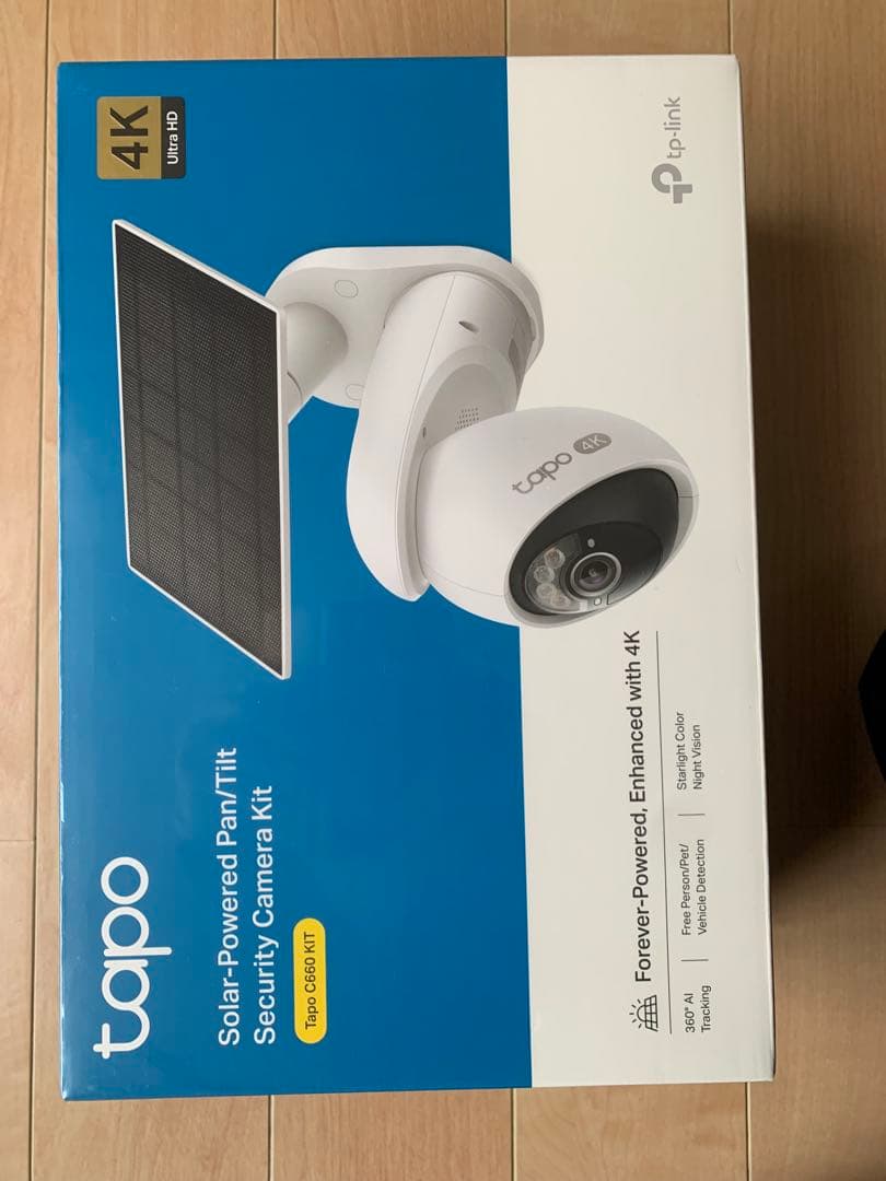 TP-Link Tapo 防犯カメラ太陽光 Wi-Fi 4K800万画素C660