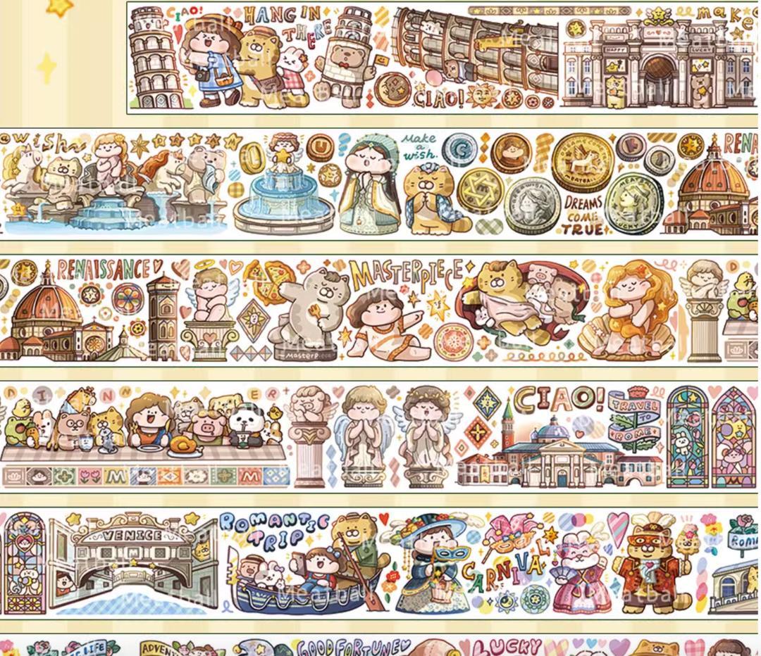 【3巻セット】Meatball 肉球 新作 旅行シリーズ 海外マステ