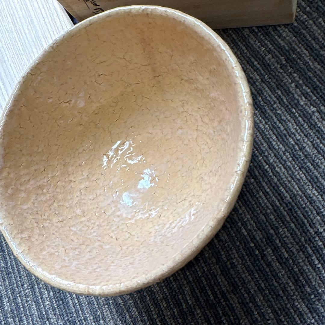 萩焼陶器茶碗 木箱付き