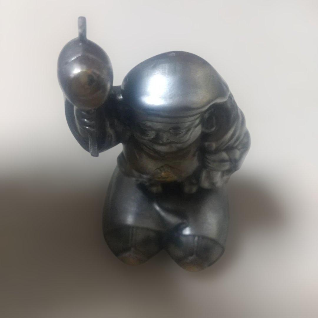 純銀製 大黒天 置物 縁起物 重さ71.77g シルバー