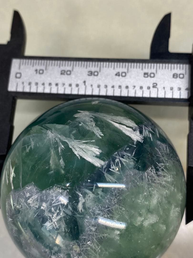 T1048-12 エンジェルフェザーフローライト　虹入スフィア紫ブルーグリーン