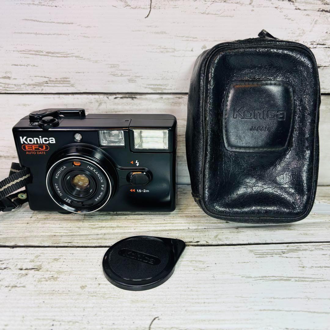 【動作良好】Konica フィルムカメラ EFJ AUTO DATE
