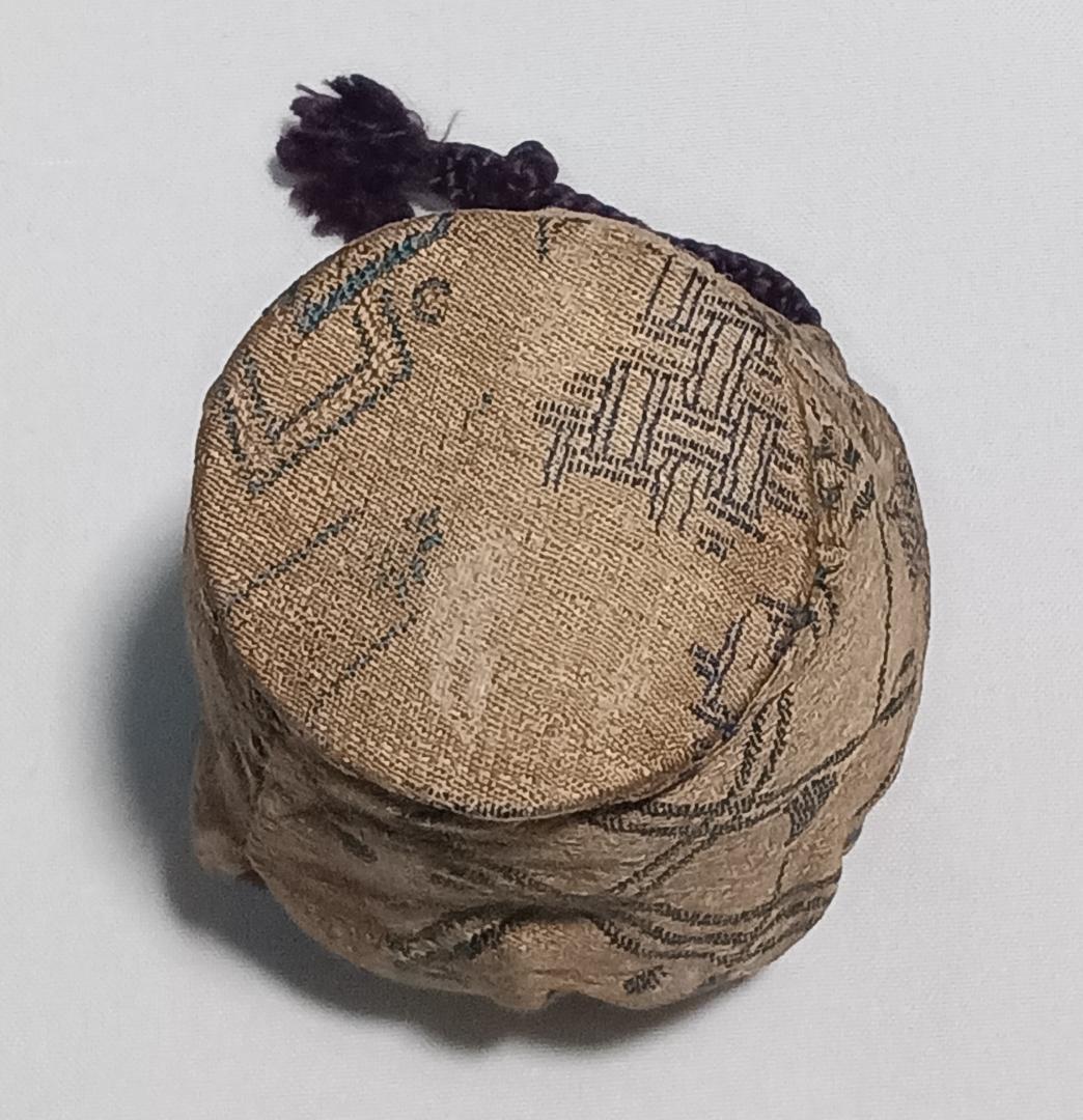 茶道具　時代物茶入　古瀬戸黒釉茶入　時代仕覆、時代箱付　骨董！！