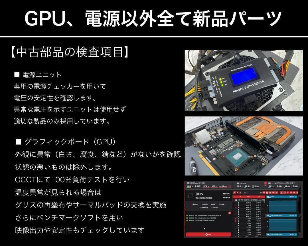 【即納激安ブラックモデル】RTX4060搭載ゲーミングPCフルセット✨新品パーツ
