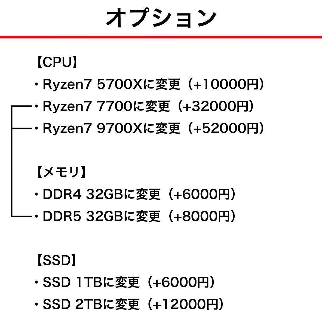 【即納激安ブラックモデル】RTX4060搭載ゲーミングPCフルセット✨新品パーツ