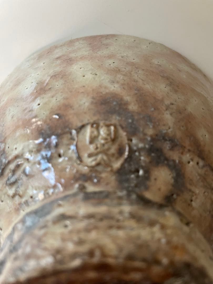 天龍窯 萩茶碗 服部陶炎造