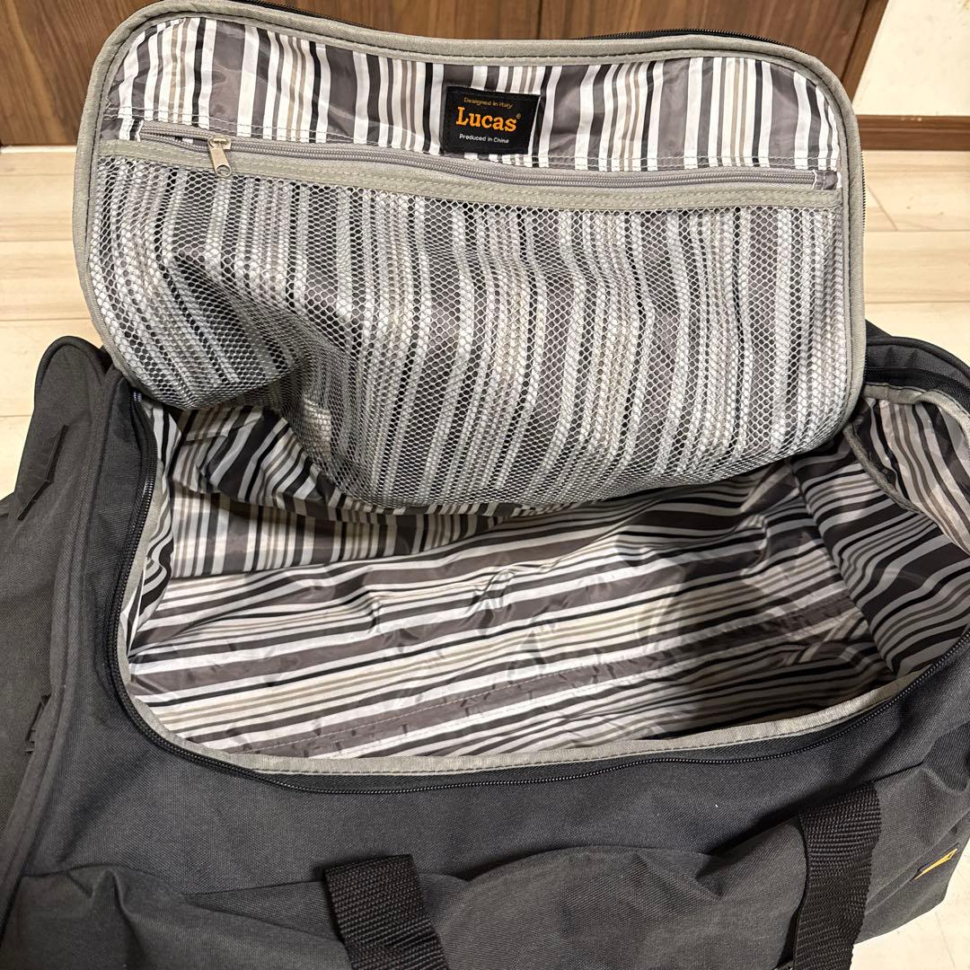 美品　Lucas ボストンキャリーバッグ