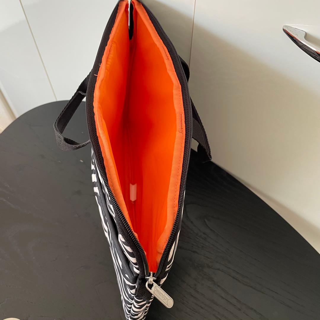 美品★Lesportsac レスポートサック PCケース ショルダーストラップ付