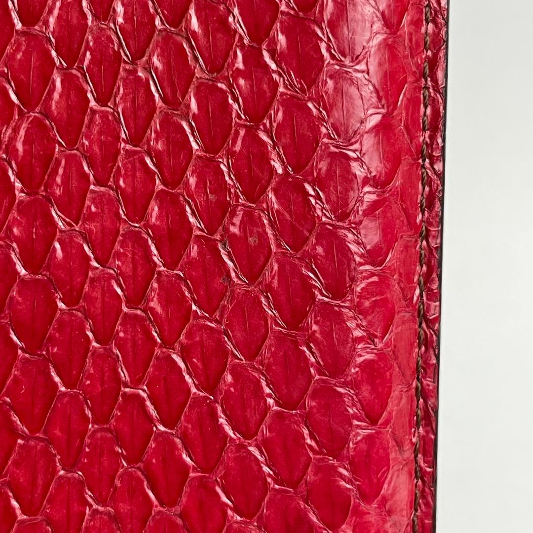 カルティエ Cartier パイソン スマホケース iPhone レッド 赤