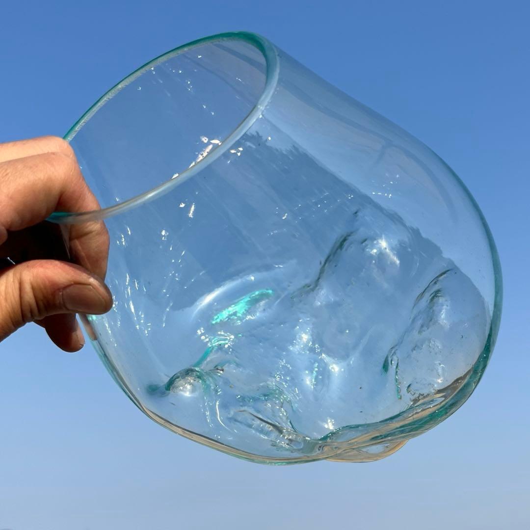 訳あり 流木ガラス オブジェ中Q 花瓶 金魚鉢 ガーデニング テラリウム 観賞魚