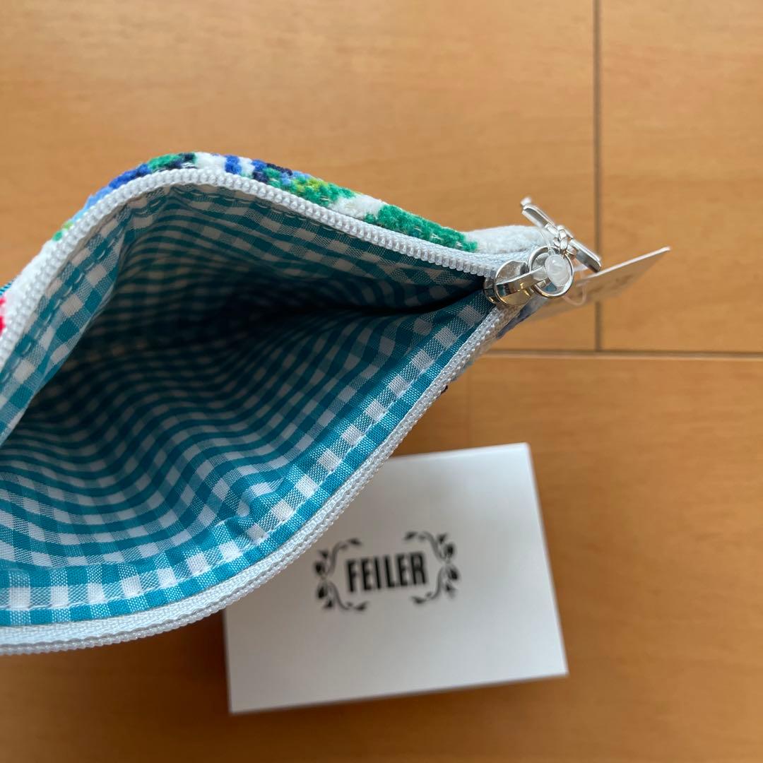 新品　FEILER チェリー柄　セット　タオル　ポーチ　箱入り