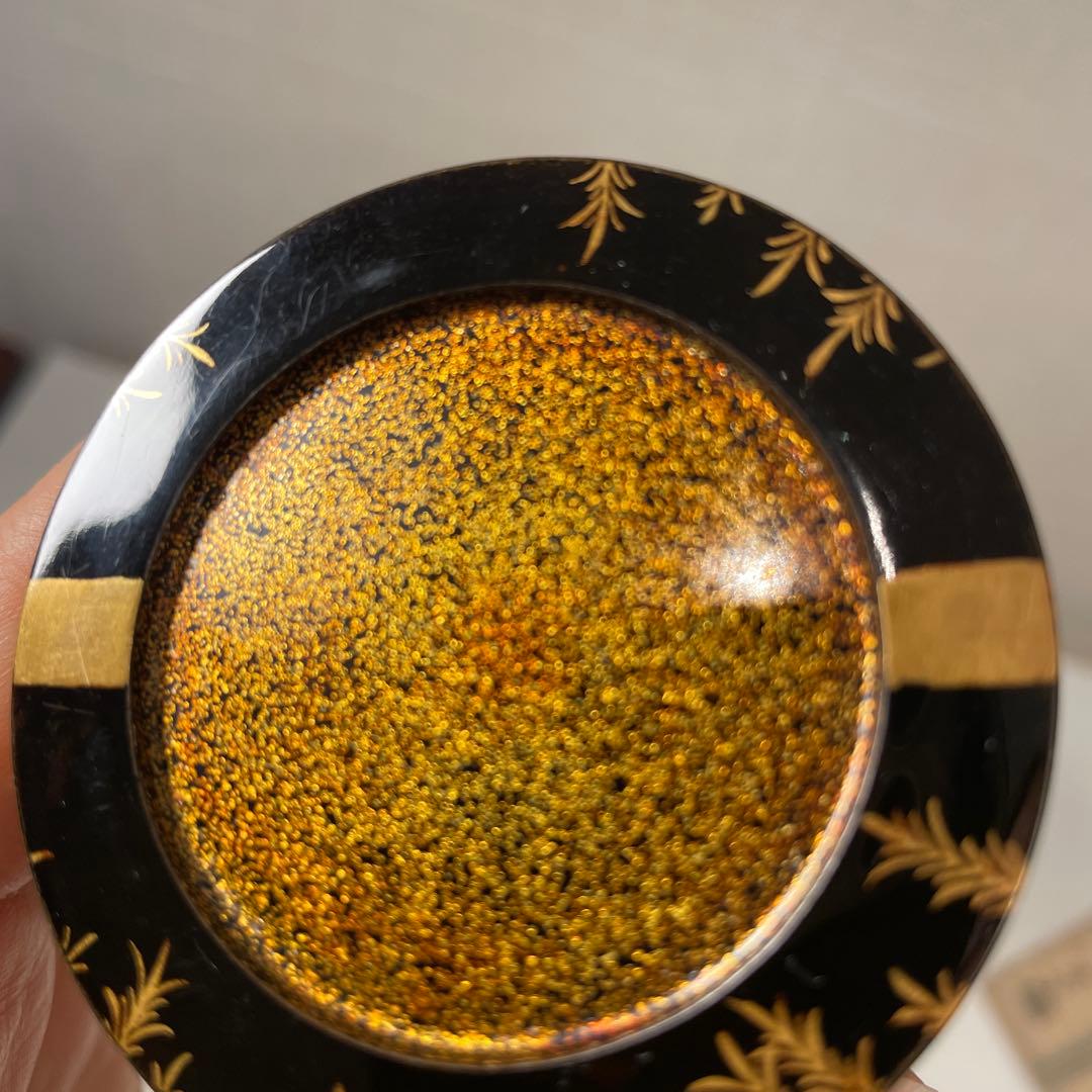 素堂　柳蒔絵時代　中次　茶道具