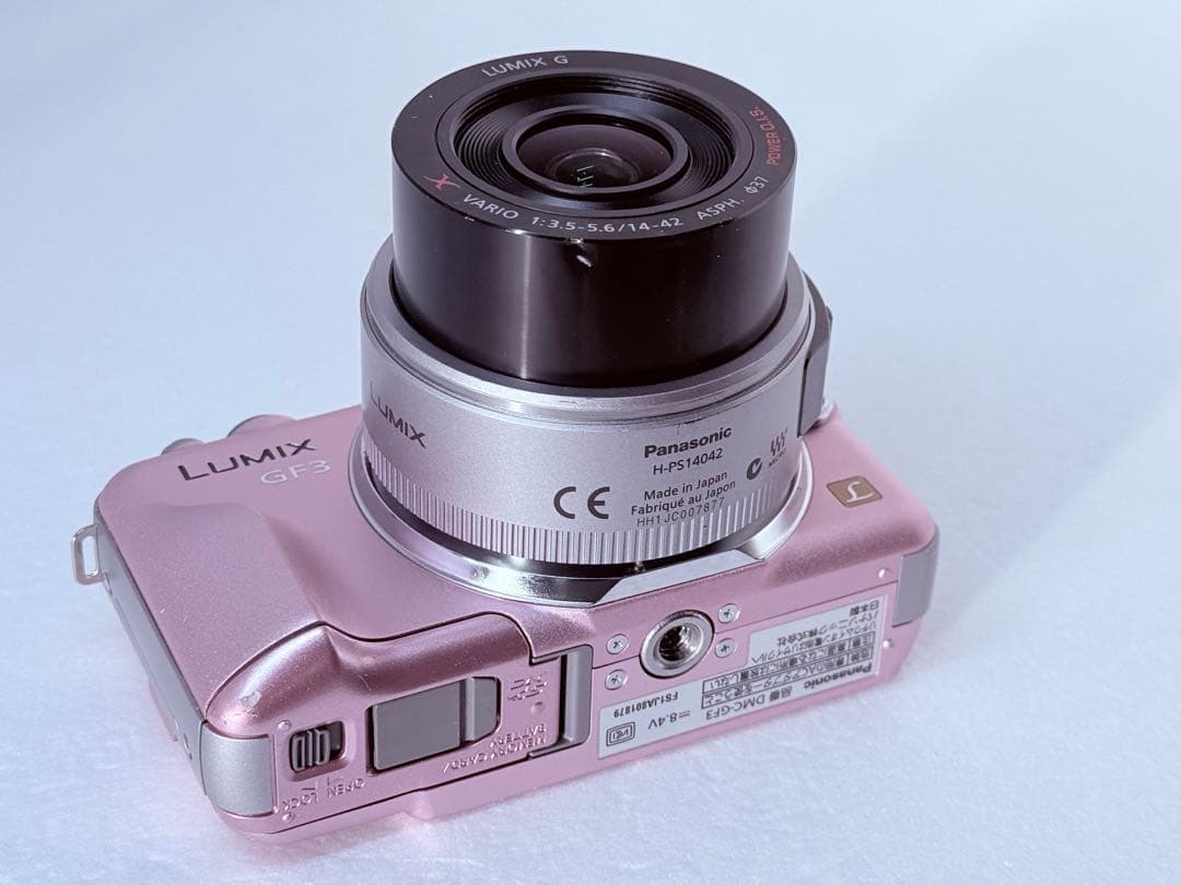 LUMIX DMC-GF3 ピンク 動作確認済 H-PS14042 定番レンズ付