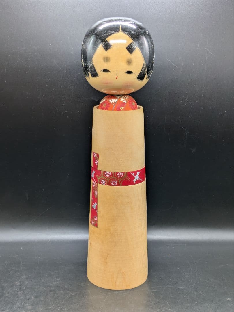 大型 創作こけし 佐藤翠崕 作 約45cm 内閣総理大臣賞受賞作家 伝統工芸