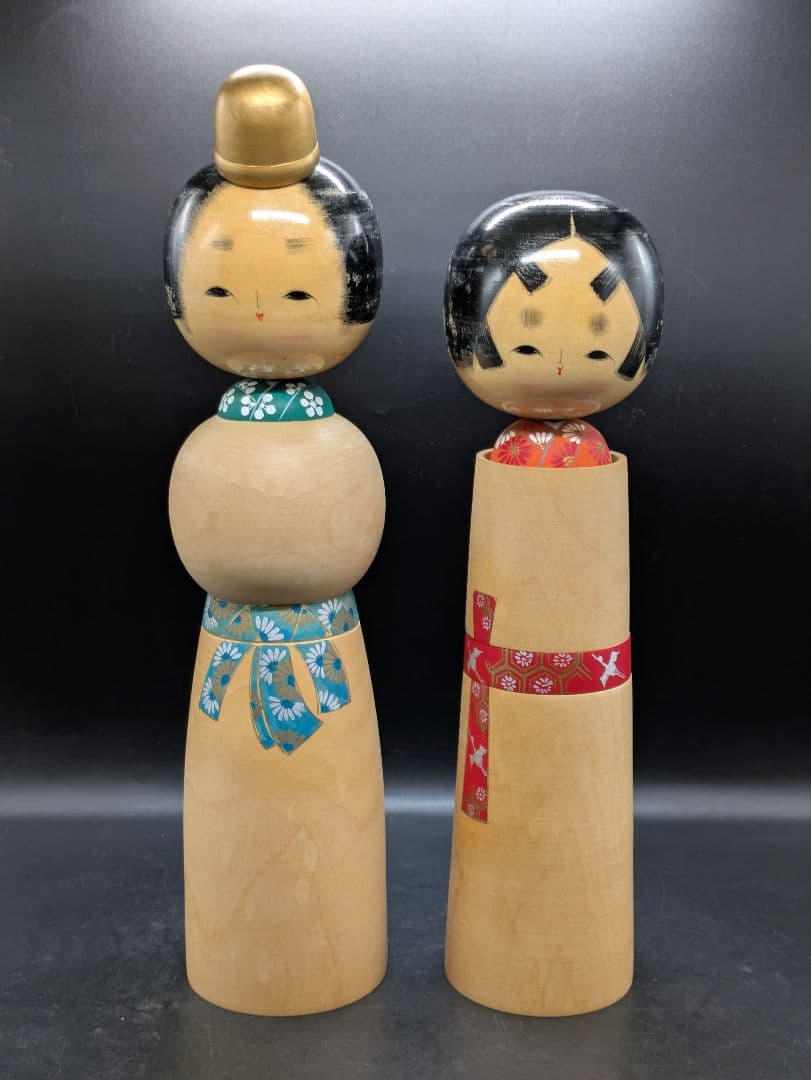 大型 創作こけし 佐藤翠崕 作 約45cm 内閣総理大臣賞受賞作家 伝統工芸