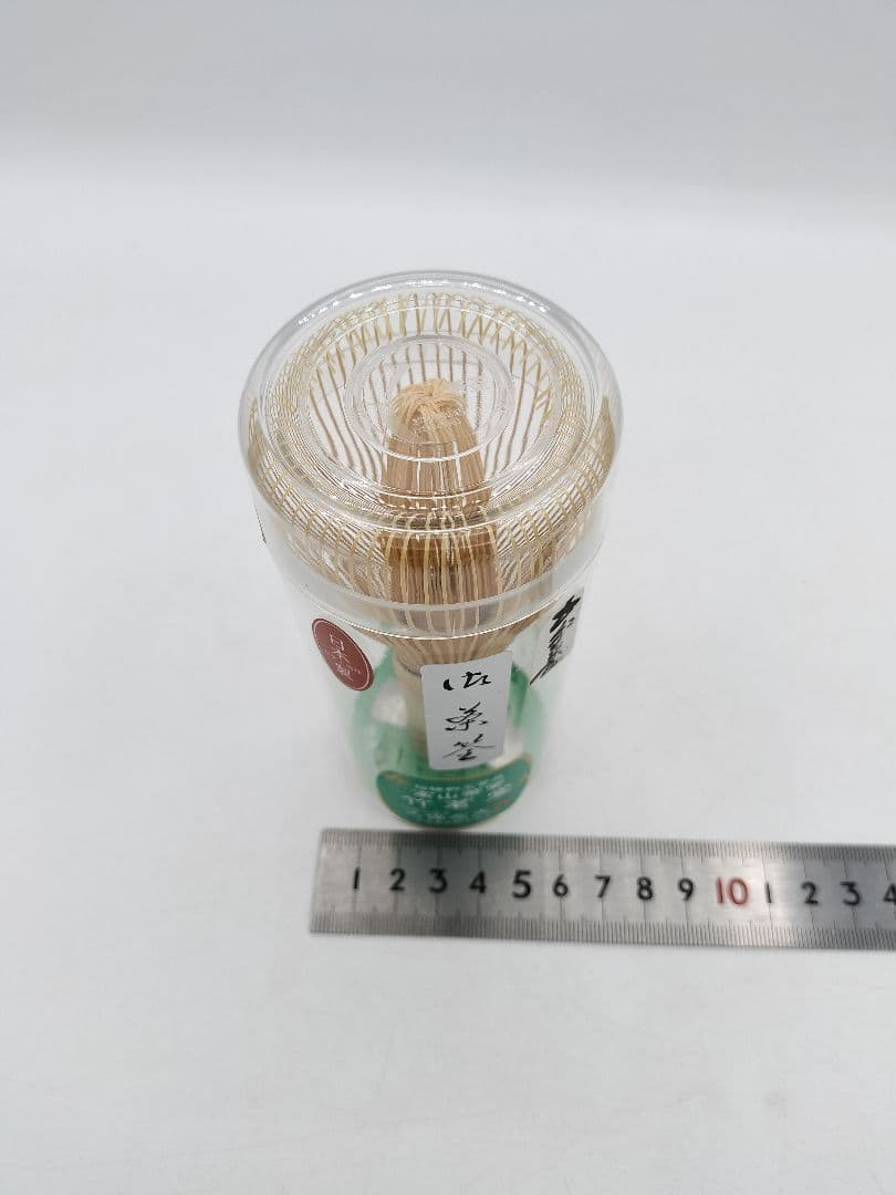 c756【新品・未使用】茶筌 五分長 筒茶碗用 高山 国産 た久保左文 ケース入