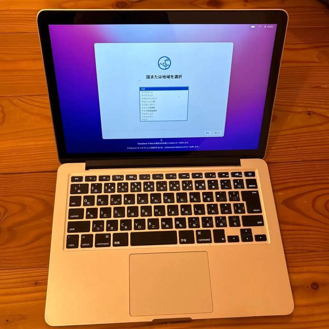 フィ　Apple MacBook Pro Retina 13インチ