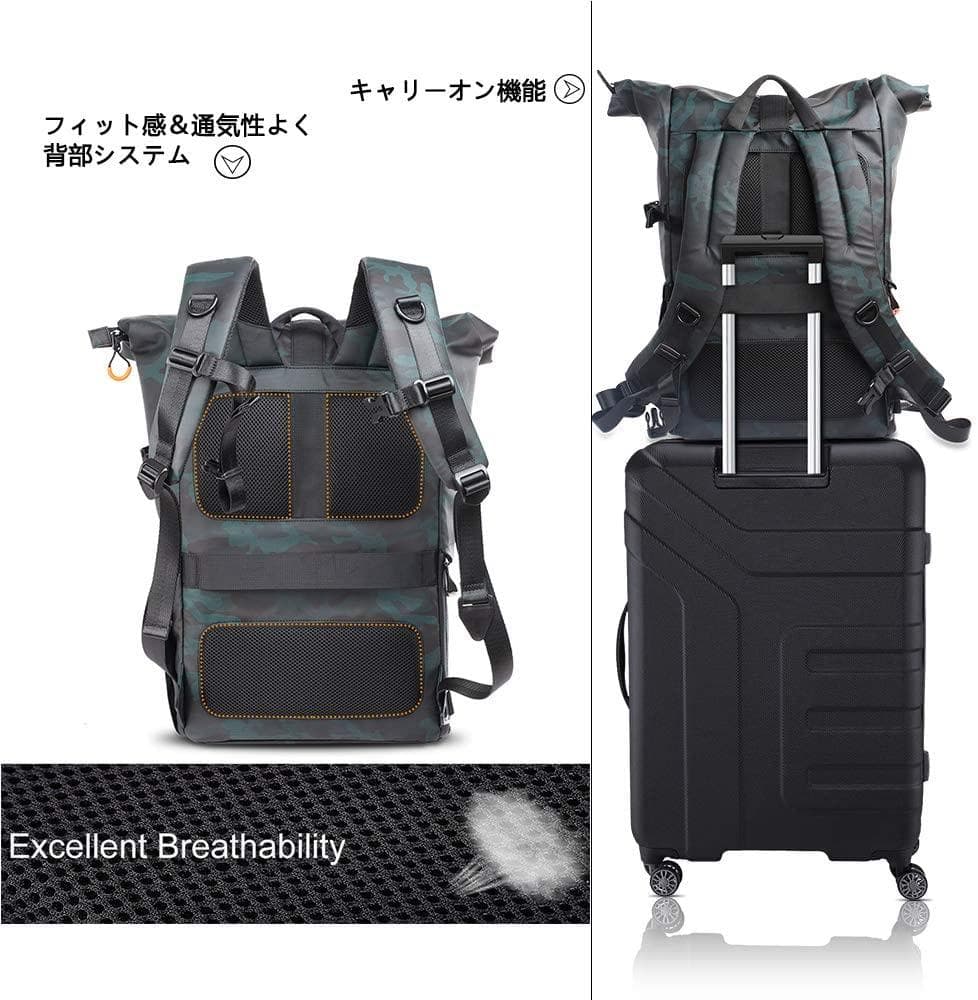 【新品】⭐︎高品質カメラケース付きバッグ　一眼レフカメラケース　大容量⭐︎