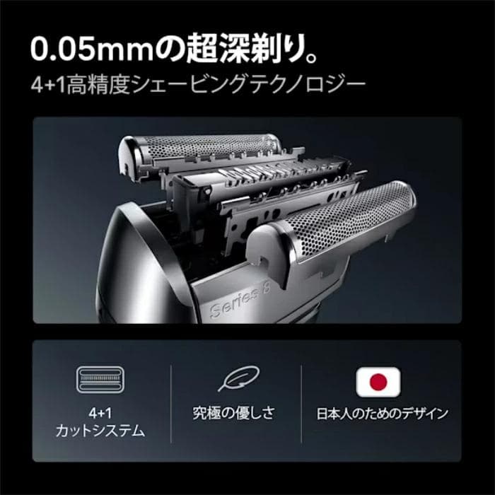 ☆新品☆未開封品☆ブラウン メンズシェーバー シリーズ8【8663cc グレー】