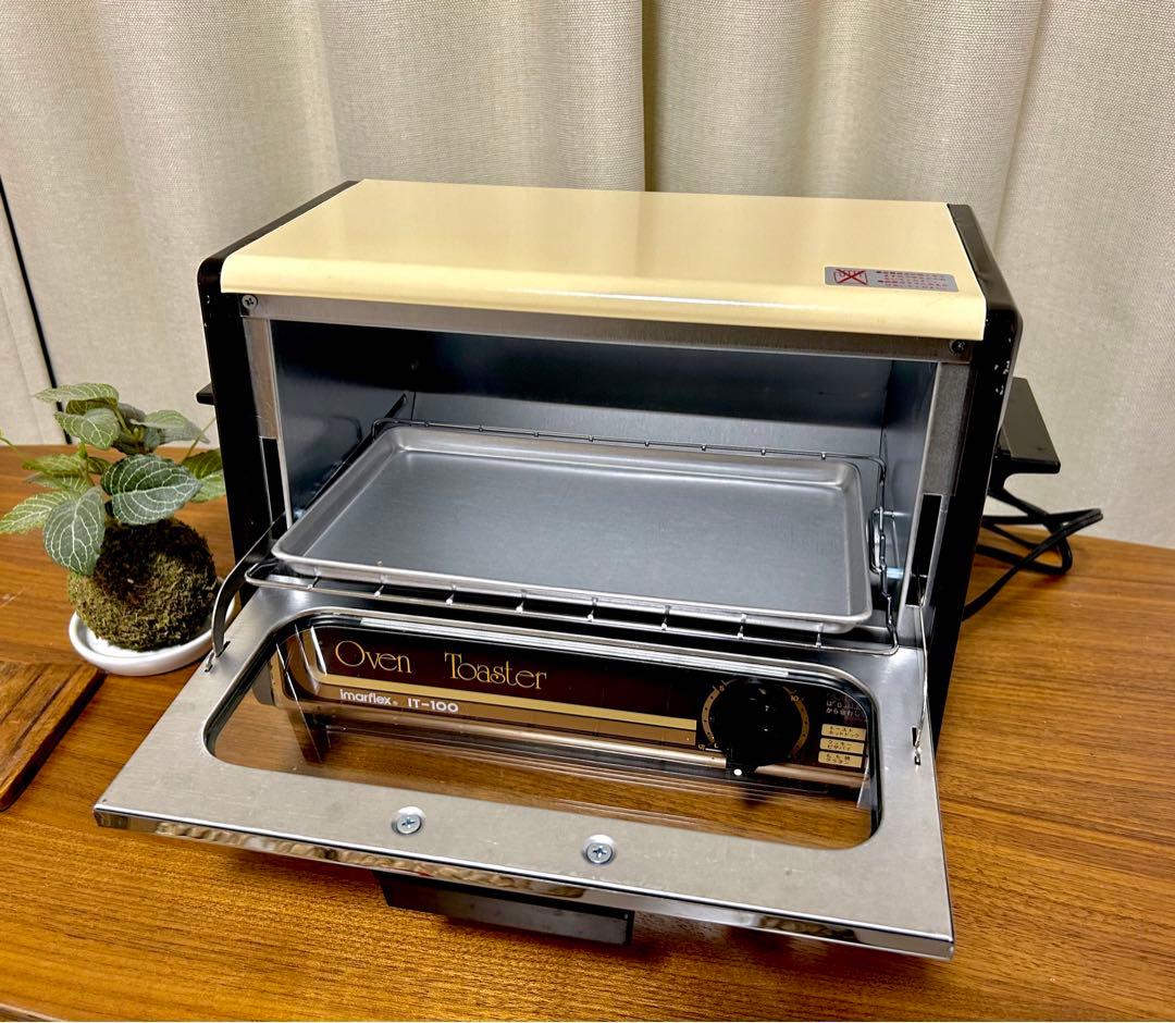 レトロ オーブントースター ツートンカラーMODEL IT-100 動作確認済