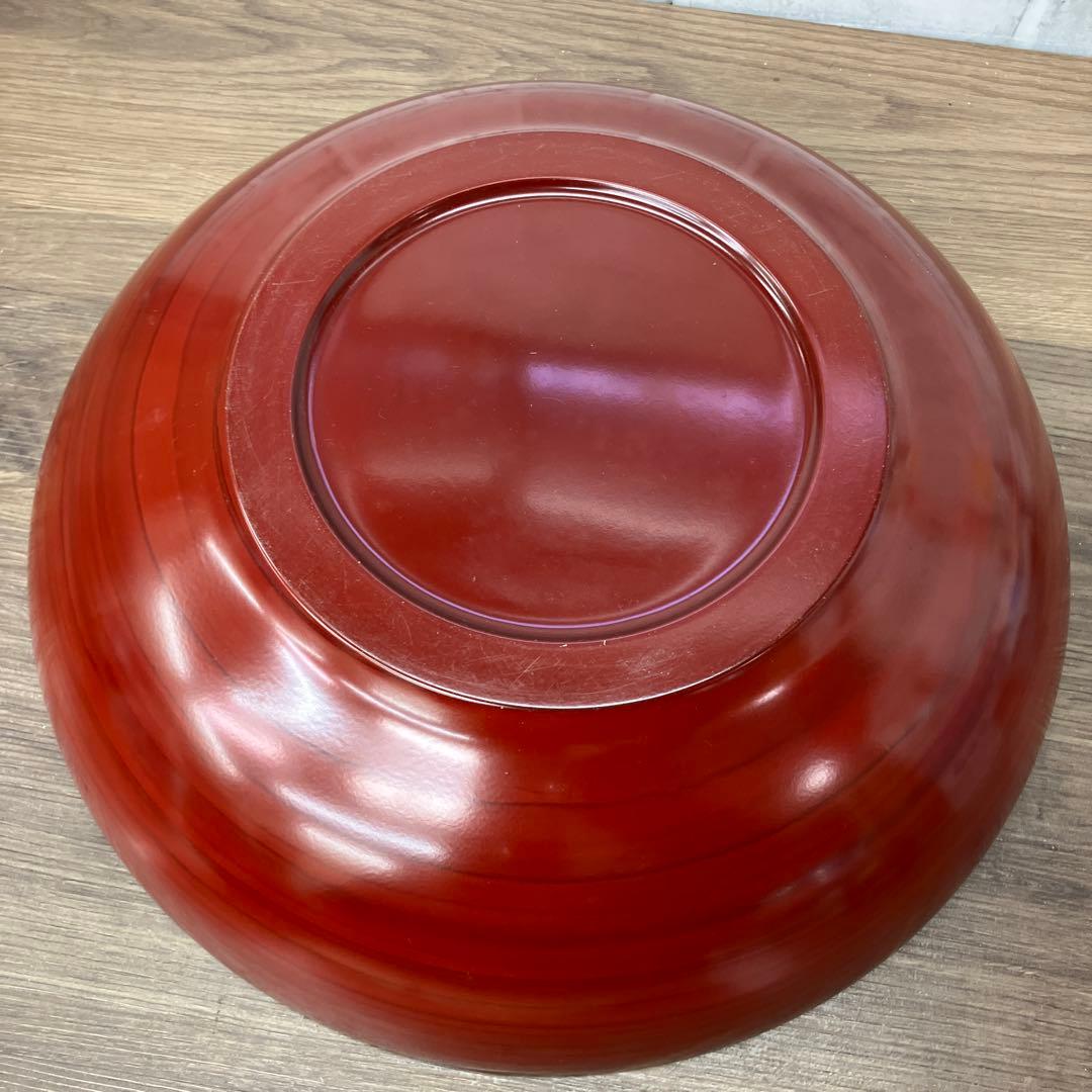 E-2 加賀山中 漆器 桂寛 菓子鉢 漆塗り 朱塗り 伝統工芸品 菓子器