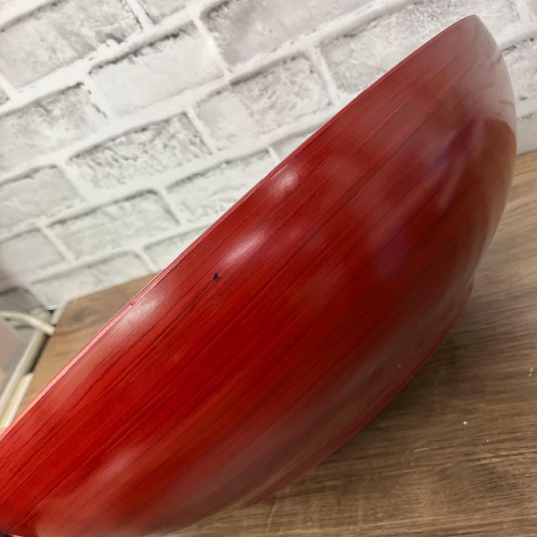 E-2 加賀山中 漆器 桂寛 菓子鉢 漆塗り 朱塗り 伝統工芸品 菓子器