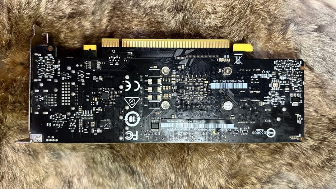 MSI GTX1050 グラフィックボード デュアルファン