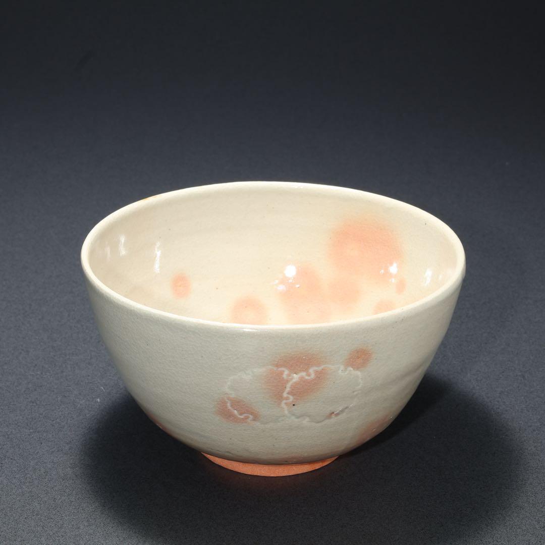 抹茶碗　雪輪　寺垣外窯 杉本貞光　共箱　R1694