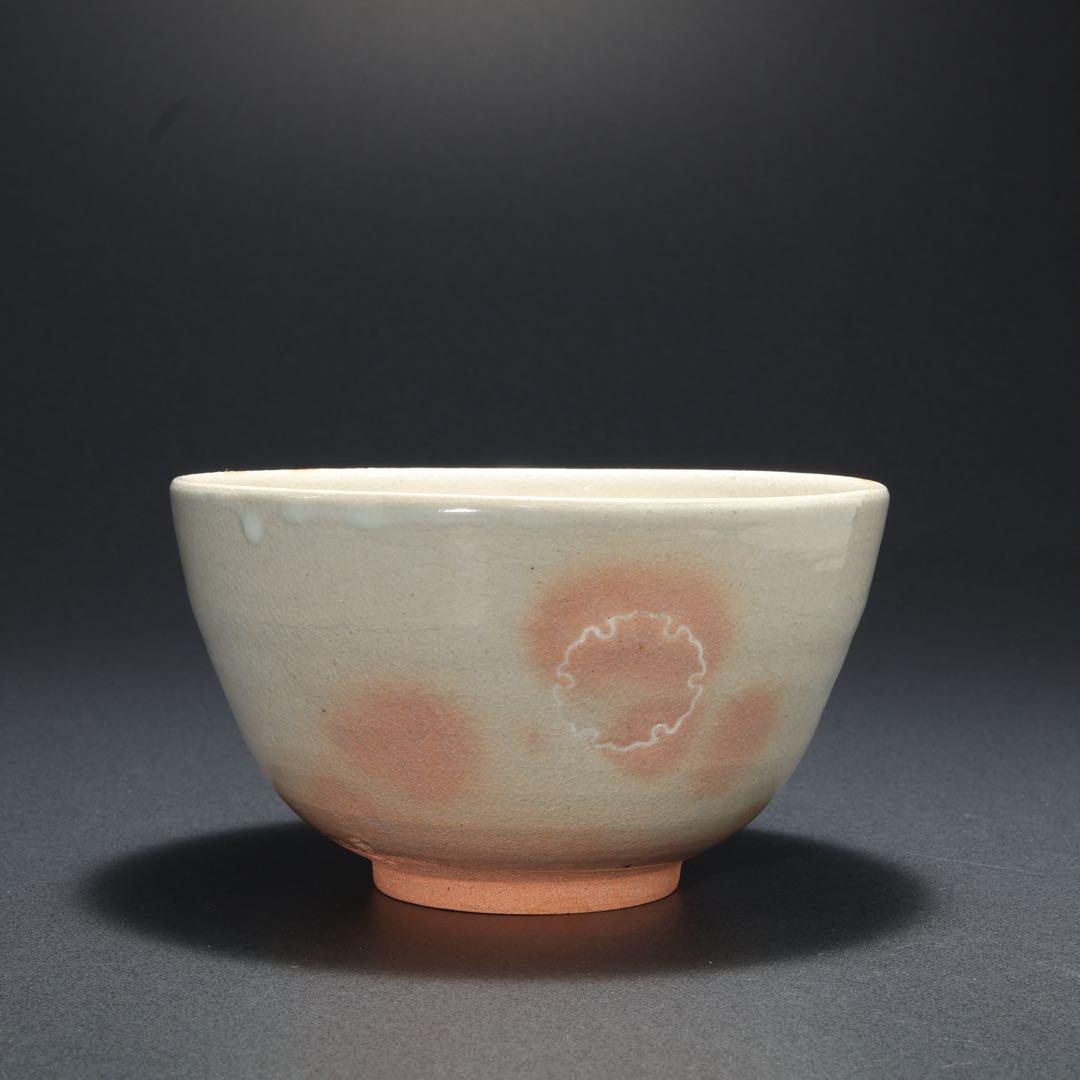 抹茶碗　雪輪　寺垣外窯 杉本貞光　共箱　R1694