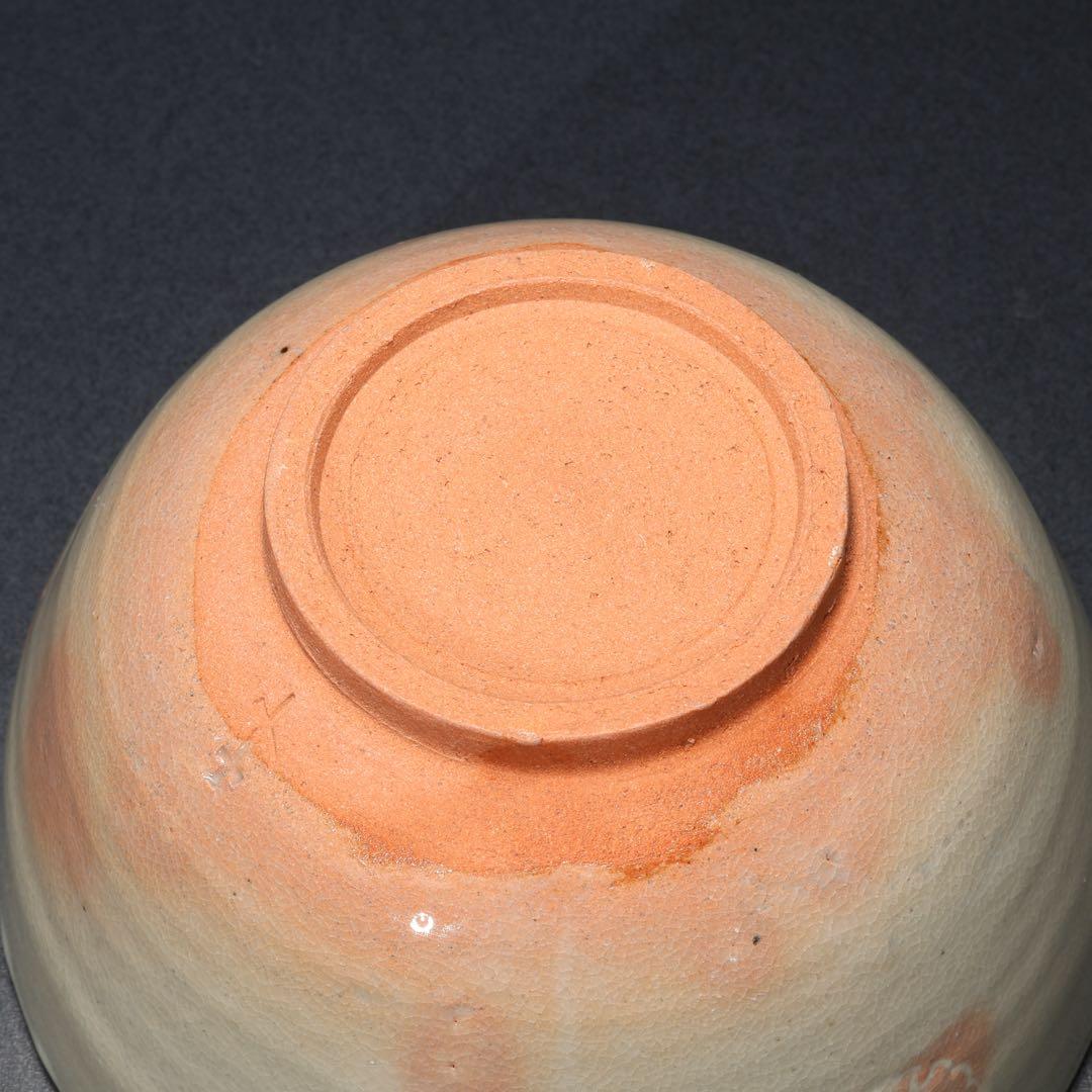 抹茶碗　雪輪　寺垣外窯 杉本貞光　共箱　R1694