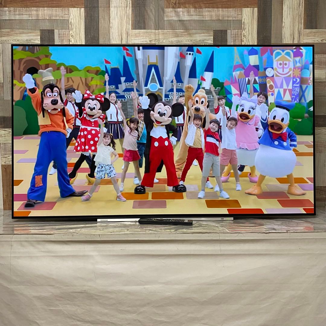全国送料込❣️東芝有機ELテレビ REGZAレグザ65型動画アプリ。タイムシフト