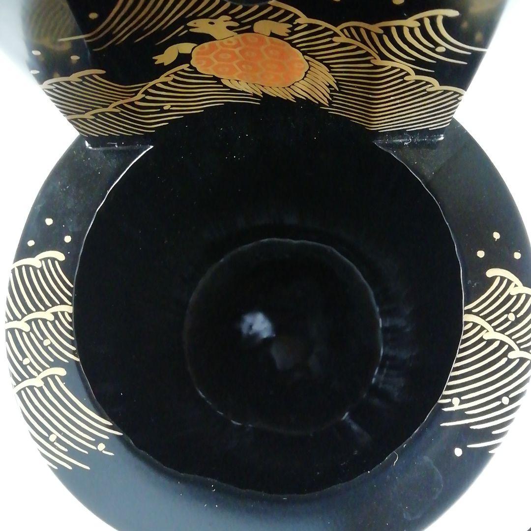 Ｗ２５８　花入　『利休写　一重切花入』『音曲蒔絵』『竹器師　髙野宗陵 作』　共箱