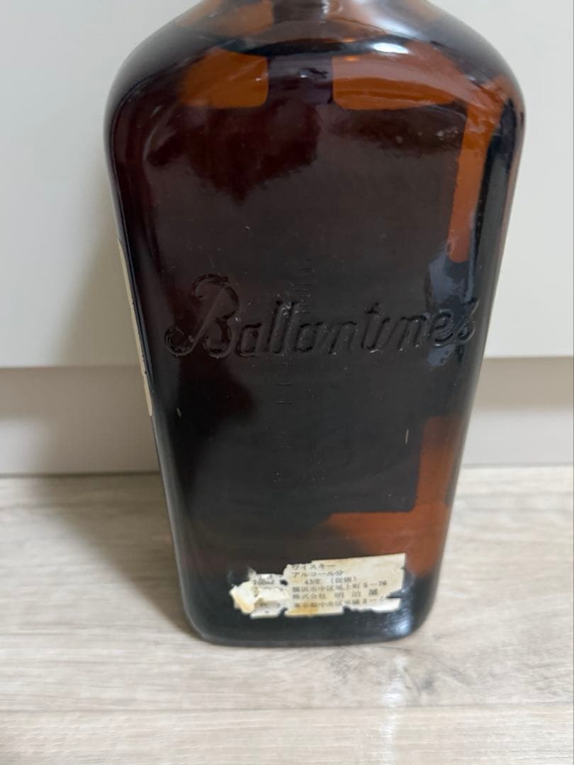 【古酒】70年台後半〜80前半流通青赤旗　Ballantine's FINEST