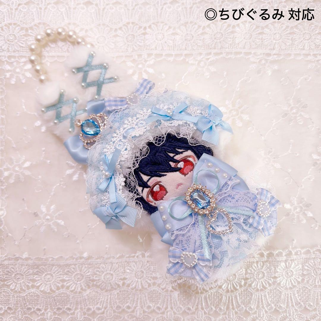 いつぬい　ぬい服　着ぐるみ　うさぎ　水色　 白　ロリータ　あんスタ　ちびぐるみ