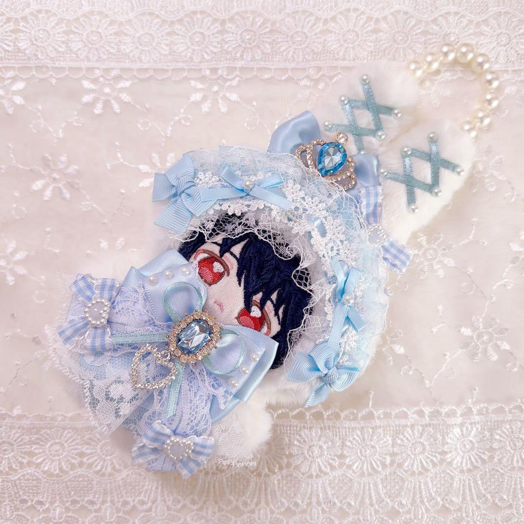 いつぬい　ぬい服　着ぐるみ　うさぎ　水色　 白　ロリータ　あんスタ　ちびぐるみ