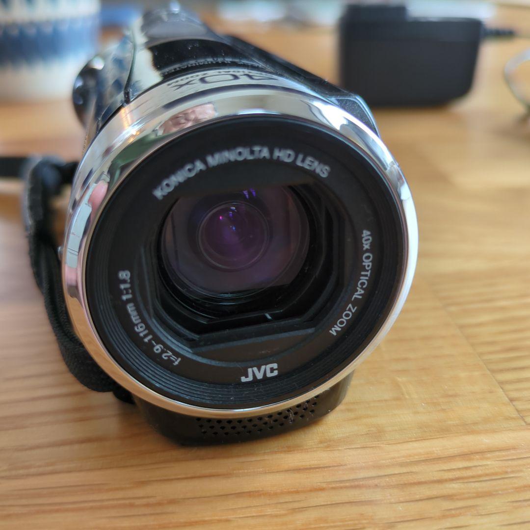 JVC GZ-HM33-B ビデオカメラ 本体 電池2個 充電コード