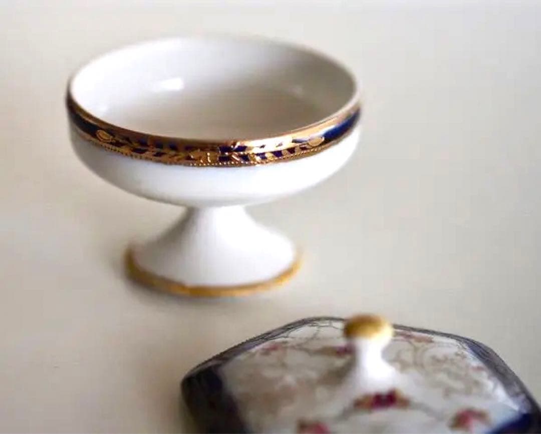 里帰りオールドノリタケ ( Noritake) トリンケットボックス（小）