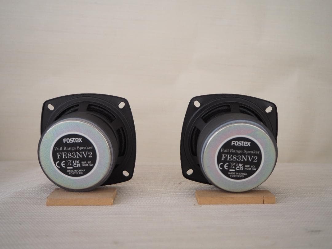 FOSTEX FE83NV2 ８㎝フルレンジユニット　ペア