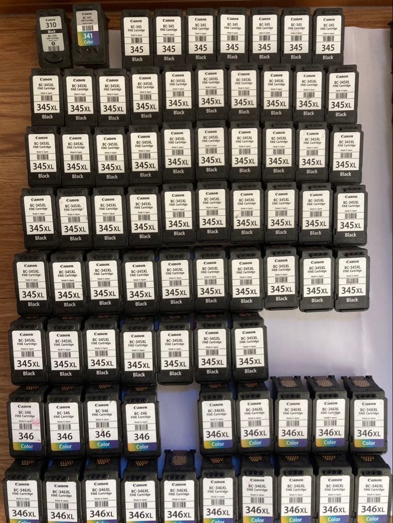 キャノン Canon 使用済み インクカートリッジ 純正 148個