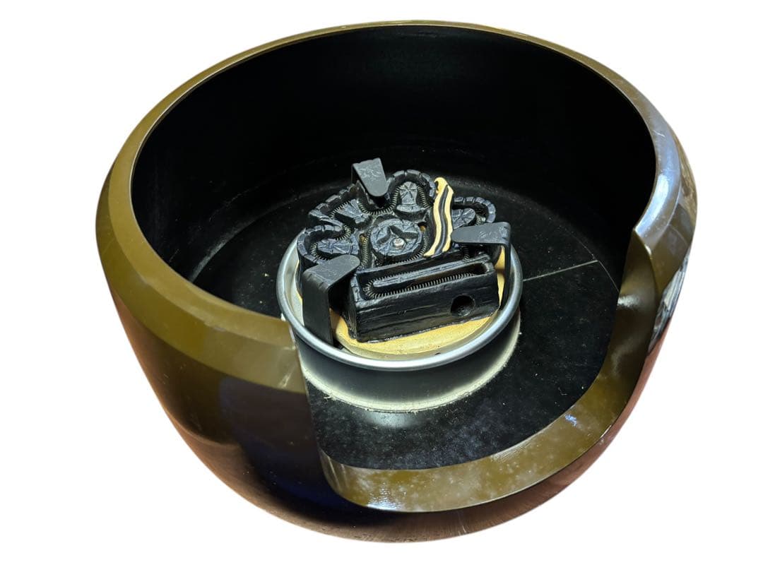 美品 野々田式 風炉型 電熱器 茶道 黒真塗 織部 さつま 伊羅保